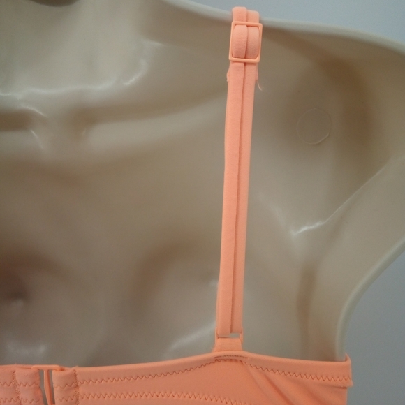 Aerie Lightly Lined Underwire Bra Real Good 34B Orange Peach 2022 Straps - Picture 6 of 11